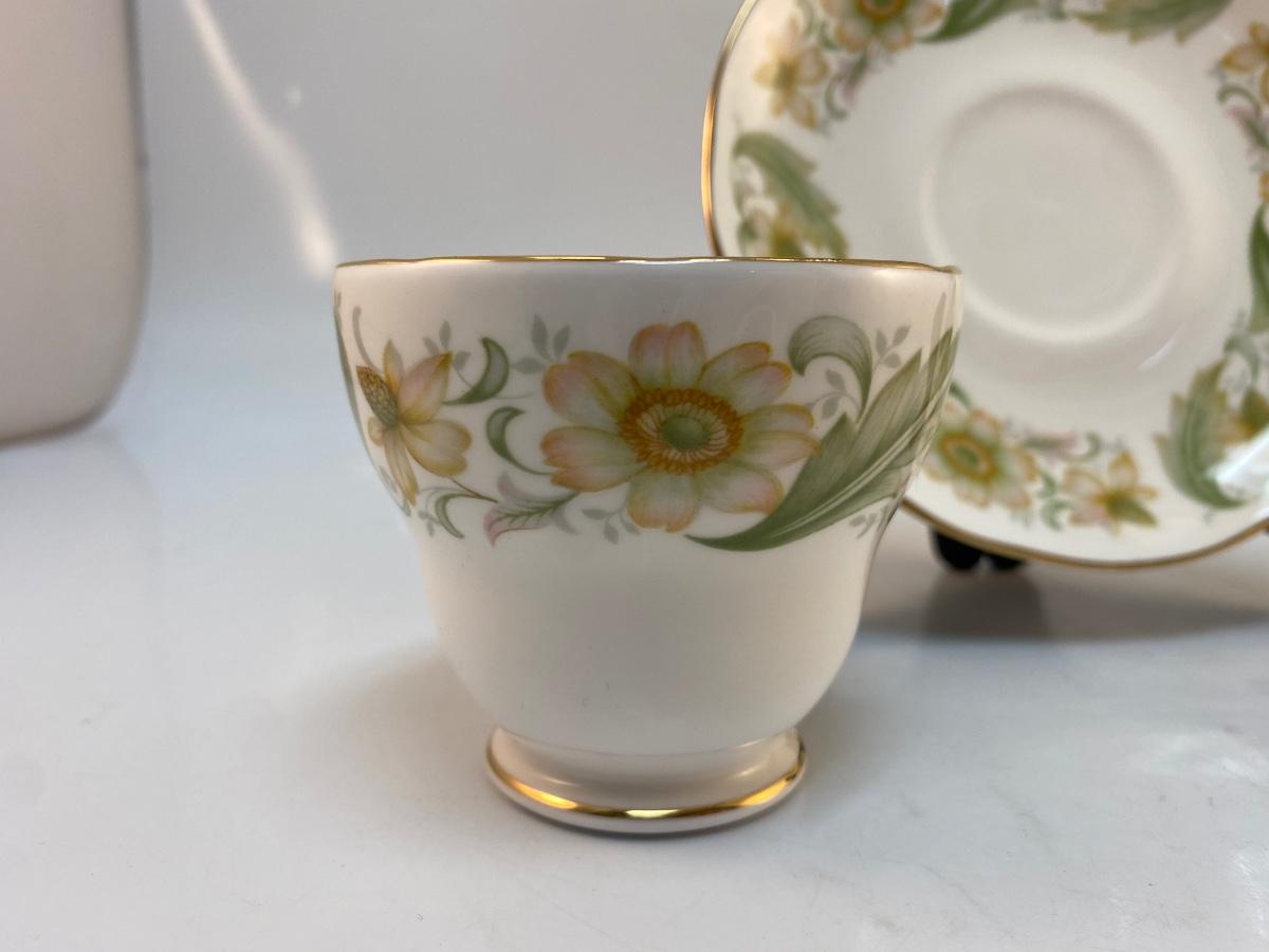 Vintage Duchess Bone China England Greensleeves Floral Pattern Teacup