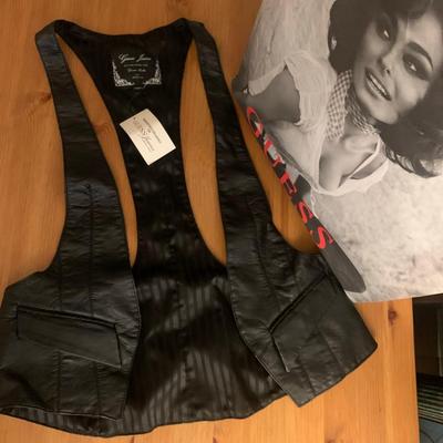 Leather Vest Guess brand