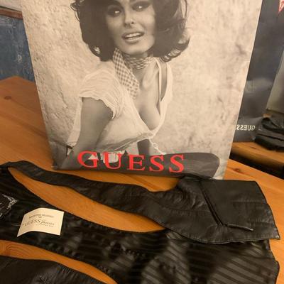 Leather Vest Guess brand