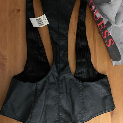 Leather Vest Guess brand