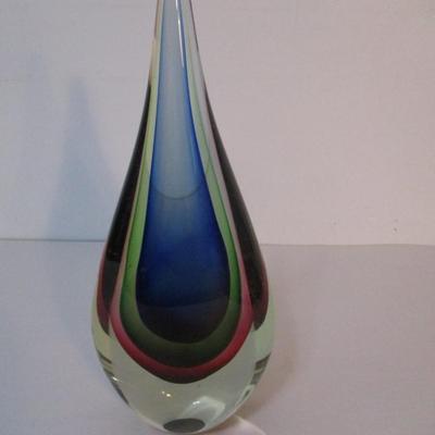 Teardrop Art Glass Centerpiece