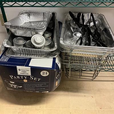 472 Aluminum Party Set Food Service 24pc set and more