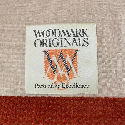 Red Orange Vintage Retro Upholstered Swivel Rocking Side Armchair - ARCADIA