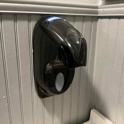 501 Tork Pull Down Paper Towel Dispenser and Hand Soap Dispenser