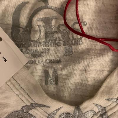 white tee shirt mens by Guess