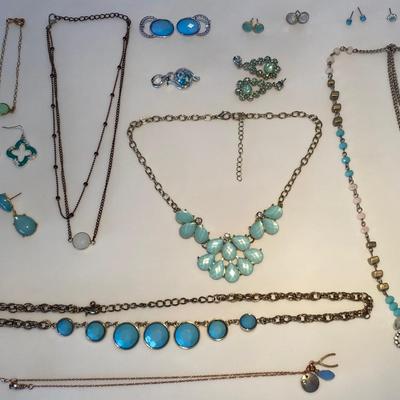 The Blue and Blue-Green Jewelry Lot