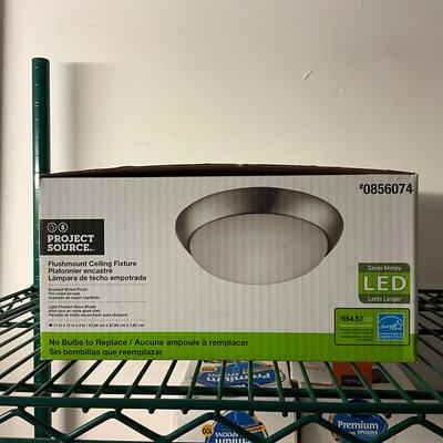 527 New in Box Project Source Flush Mount Ceiling Lamp