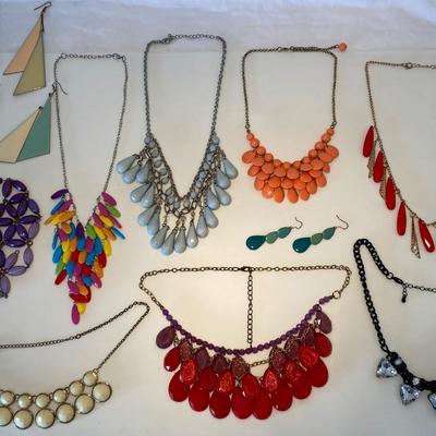 Assorted Bib and Statement Jewelry Lot
