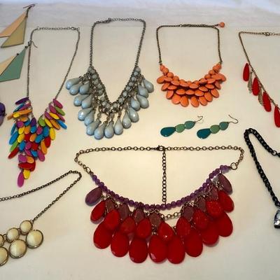 Assorted Bib and Statement Jewelry Lot