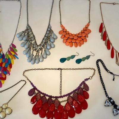 Assorted Bib and Statement Jewelry Lot