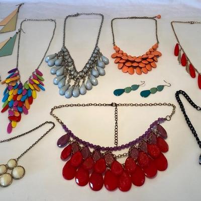 Assorted Bib and Statement Jewelry Lot