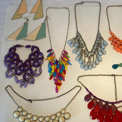 Assorted Bib and Statement Jewelry Lot
