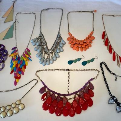Assorted Bib and Statement Jewelry Lot