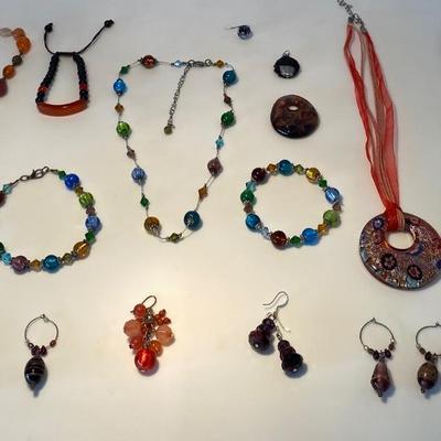 Art Glass Jewelry Lot
