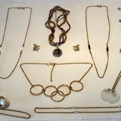 The Gold Tone Avon Jewelry Lot