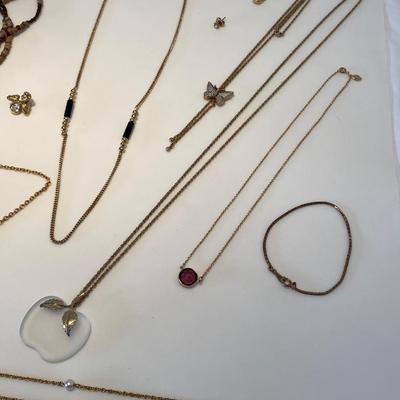 The Gold Tone Avon Jewelry Lot