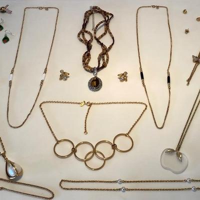 The Gold Tone Avon Jewelry Lot