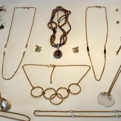 The Gold Tone Avon Jewelry Lot