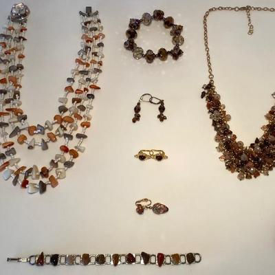 The Natural Stone, Shell, and Bead Jewelry Lot