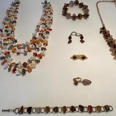 The Natural Stone, Shell, and Bead Jewelry Lot
