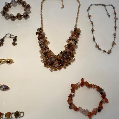 The Natural Stone, Shell, and Bead Jewelry Lot