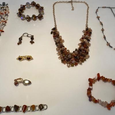 The Natural Stone, Shell, and Bead Jewelry Lot