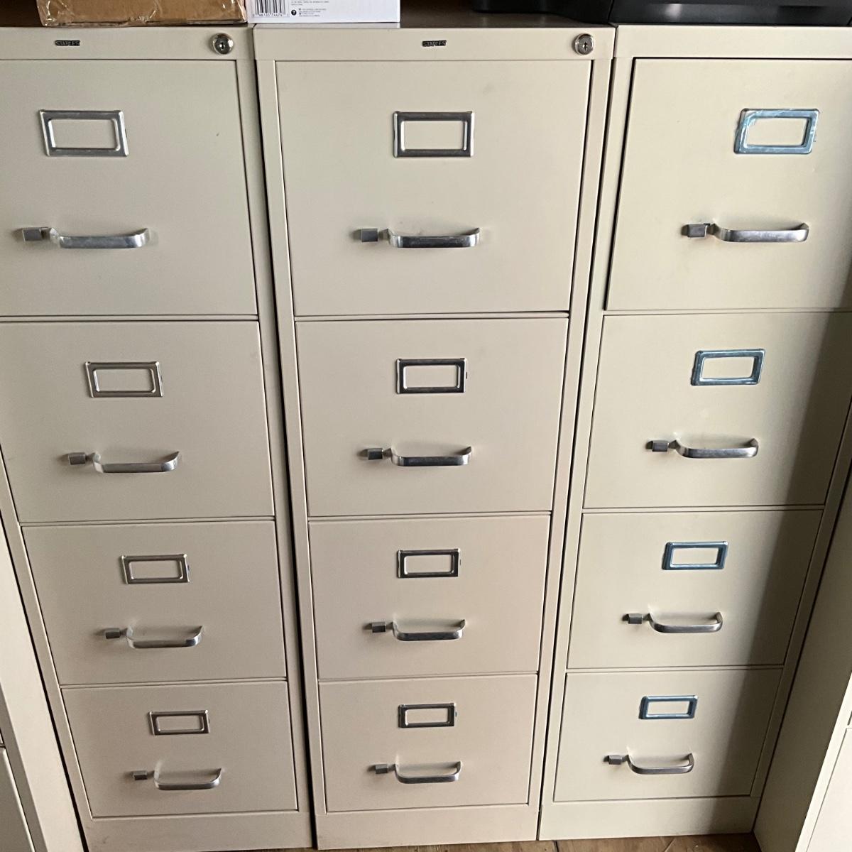 544 Staples Four Drawer Filing