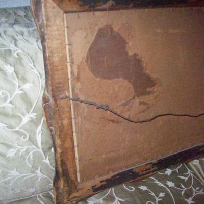 Vintage Framed art hand crafted frame, beautiful and needs some love