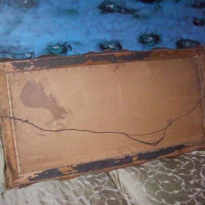Vintage Framed art hand crafted frame, beautiful and needs some love