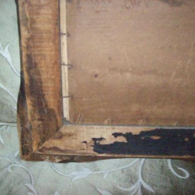 Vintage Framed art hand crafted frame, beautiful and needs some love