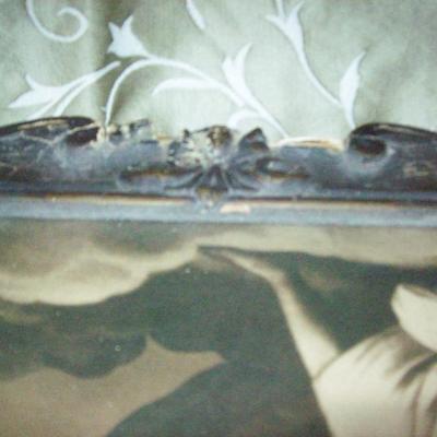Vintage Framed art hand crafted frame, beautiful and needs some love
