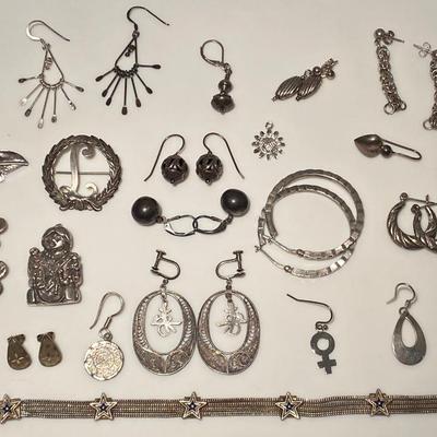 Sterling Silver Jewelry/Accessories Lot #4