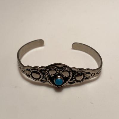 Southwestern Turquoise, Coral, and Sterling Silver Jewelry/Accessories Lot