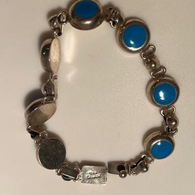 Southwestern Turquoise, Coral, and Sterling Silver Jewelry/Accessories Lot