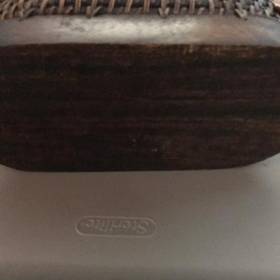 unique solid wood base basket