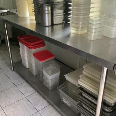579 Large Commercial Stainless Steel Worktop Table