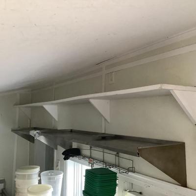 581 TWO Commercial Stainless Steel  Wall Mount Shelves