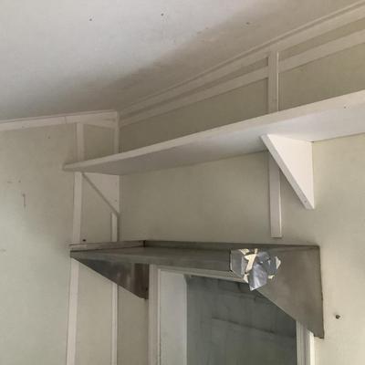 581 TWO Commercial Stainless Steel  Wall Mount Shelves
