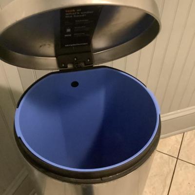 594 Simple Human Stainless Steel Trash Can