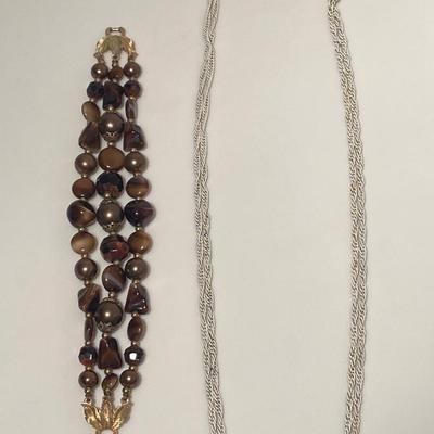 Vintage Crown Trifari Necklace and Bracelet