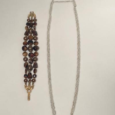 Vintage Crown Trifari Necklace and Bracelet