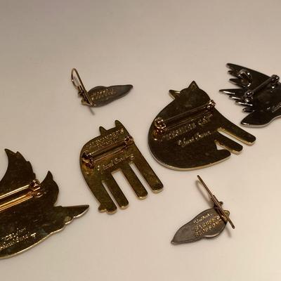 Collection of Signed Laurel Burch Jewelry/Accessories Lot
