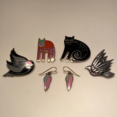 Collection of Signed Laurel Burch Jewelry/Accessories Lot