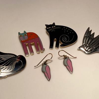 Collection of Signed Laurel Burch Jewelry/Accessories Lot