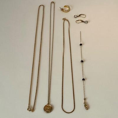 Collection of 14K Gold Filled Jewelry/Accessories