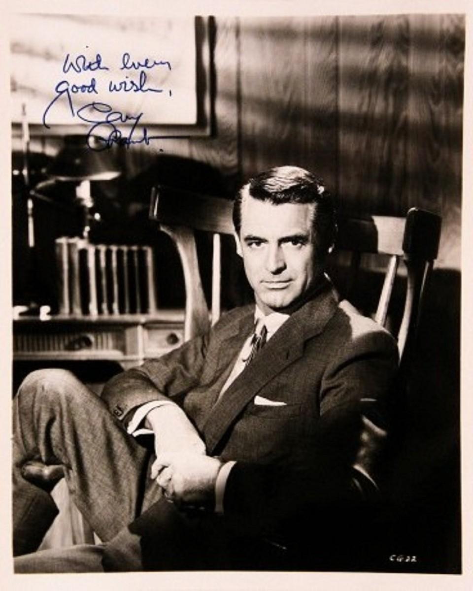 Cary Grant signed portrait photo | EstateSales.org