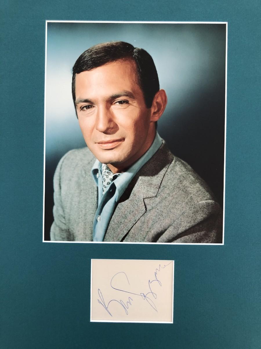 Ben Gazzara custom matte photo and signature cut