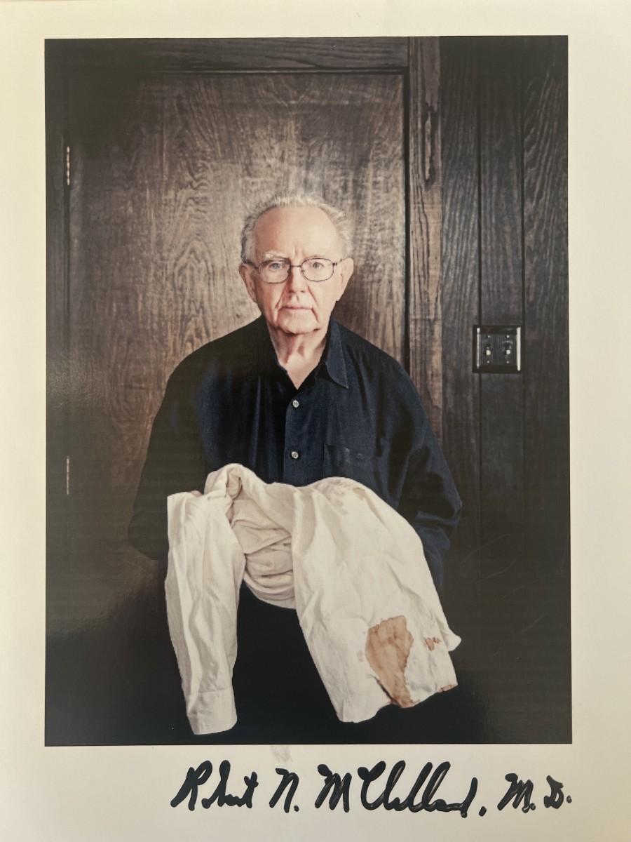 JFK Assassination Dr. Robert N. McClelland signed photo