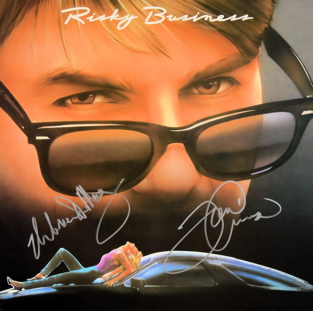 Risky Business Tom Cruise \u0026 Rebecca De Mornay signed soundtrack |  EstateSales.org, image size:1200x1193