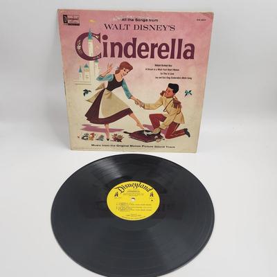 1963 WALT DISNEY CINDERELLA SOUND TRACK LP ALBUM